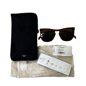 Celine Celine CL40020I Burgundy Sunglasses NWT includes Pouch and Cloth